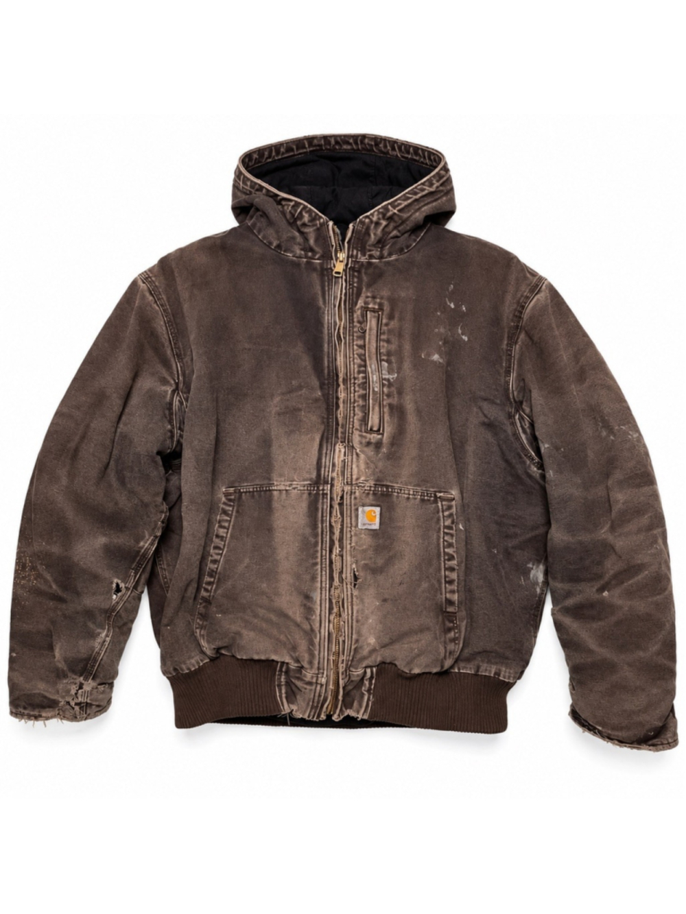 Carhartt 102360 Full Swing Jacket 3XL Sherpa Brown Distressed Faded Workwear